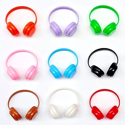 Mini Headphones Accessory for Plush Dolls (Assorted Colors) Petite Threads