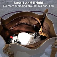 BagGlo Heart-Shaped Automatic LED Purse Light Keychain
