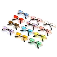 Mini Heart-Shaped Sunglasses Accessory for Plush Dolls (Assorted Colors) Petite Threads