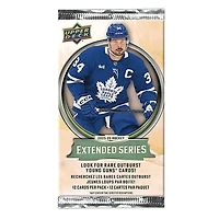 Upper Deck NHL Trading Card Pack Extended Series 2025-26 (1 Pack of 12 Cards)