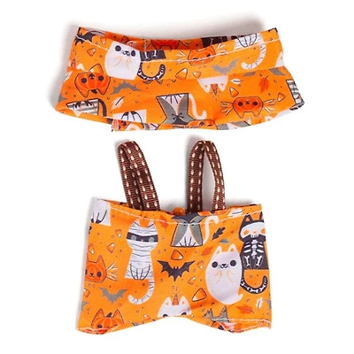 Outfit: Halloween Overalls & Matching Bucket Hat for Dolls - Petite Threads