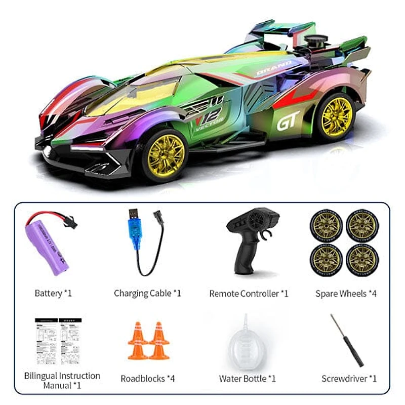 Tough Trax DriftStorm Holo Racer Holographic Drifting Remote Control Stunt Car