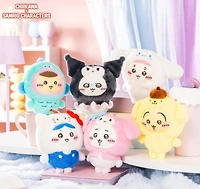 Chiikawa Kiramekko My Melody × Hello Kitty Plush Keychain