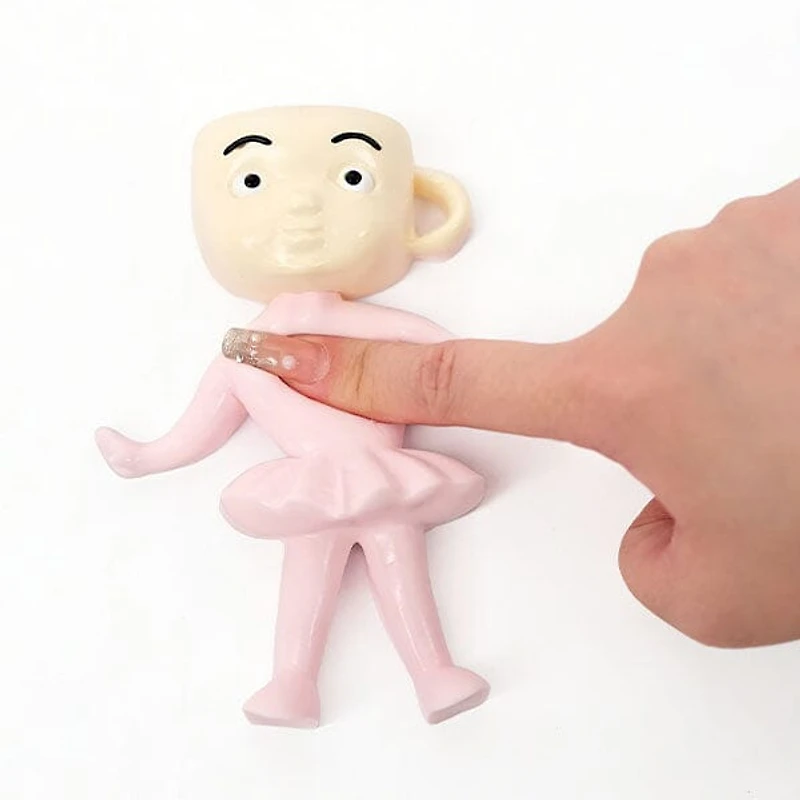 SqueezeSquad Italian Brainrot Taba Deluxe Premium Silicone Squishy Fidget Toy - Cappuccino Dancer Meme Buddy