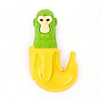 SqueezeSquad Italian Brainrot Taba Deluxe Premium Silicone Squishy Fidget Toy - Monkey Banana Meme Buddy