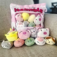 Itzimals Kawaii Snack Pillow Assorted Plush Animal Bag (Multiple Styles)