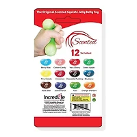 Jelly Belly Bean-Shaped Scented Squishy Fidget Stress Ball (2pk) Assorted Colors