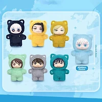 Jujutsu Kaisen Anime Cat Ear Plushie Series Plush Keychain Blind Box (1pc)