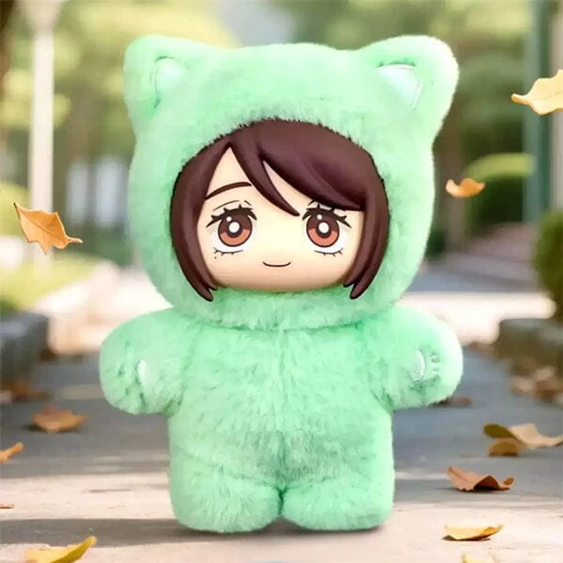 Jujutsu Kaisen Anime Cat Ear Plushie Series Plush Keychain Blind Box (1pc)