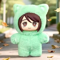 Jujutsu Kaisen Anime Cat Ear Plushie Series Plush Keychain Blind Box (1pc)