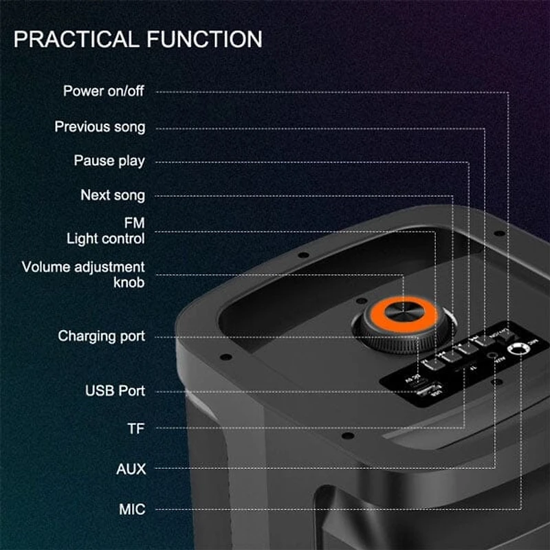 SoundLogicXT: Mini Karaoke Speaker With Microphone