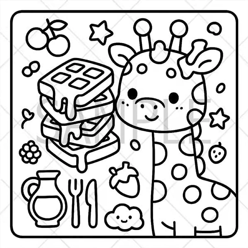 "A Cozy Critter Caravan" Cute Coloring Book for Adults and Teens By Kari Juna (44 Pages)