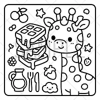 "A Cozy Critter Caravan" Cute Coloring Book for Adults and Teens By Kari Juna (44 Pages)