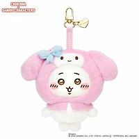 Chiikawa Kiramekko My Melody × Hello Kitty Plush Keychain
