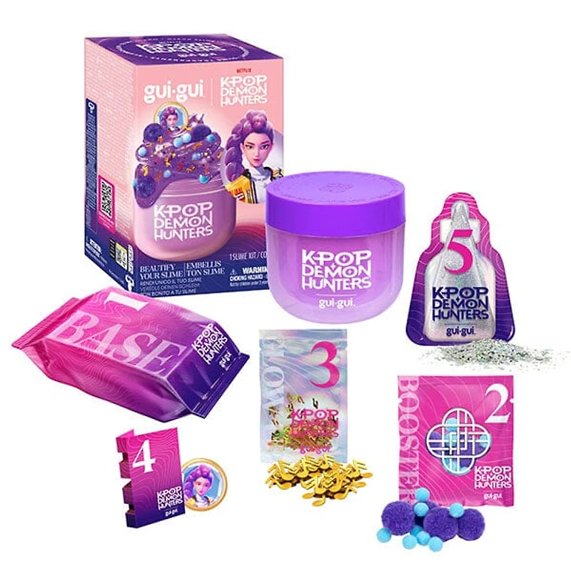 Gui Gui x KPop Demon Hunters DIY Beautified Slime Kit (1 Jar) Style Ships Assorted