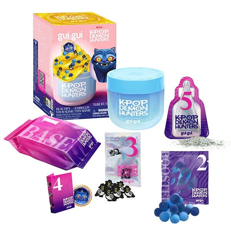 Gui Gui x KPop Demon Hunters DIY Beautified Slime Kit (1 Jar) Style Ships Assorted