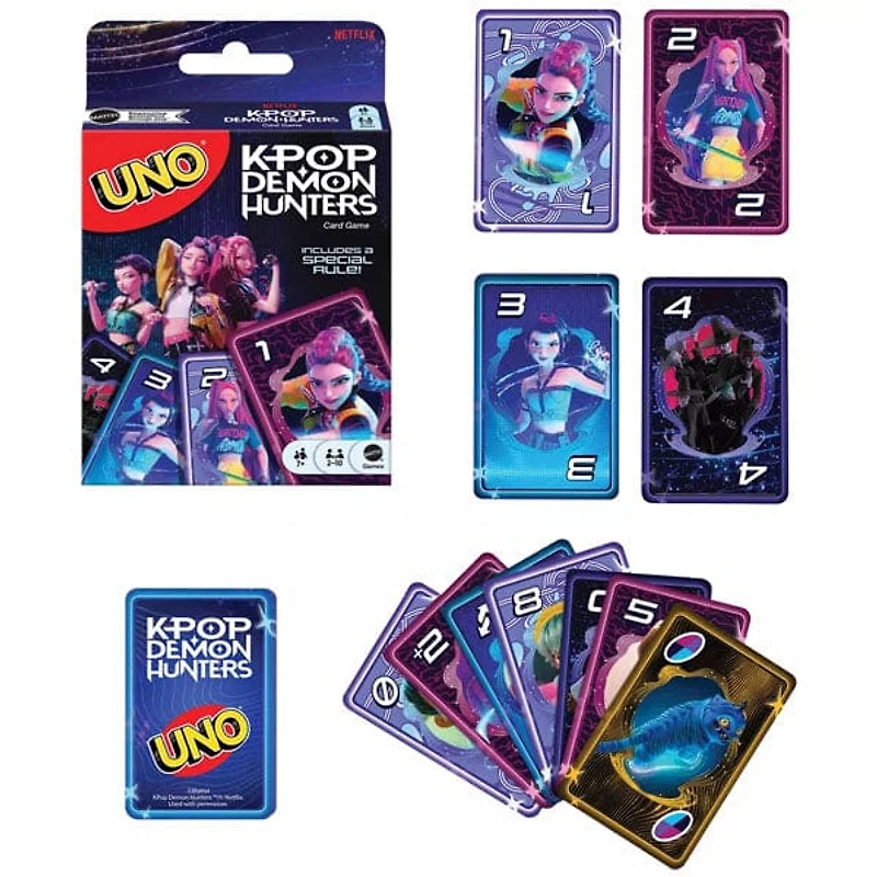 UNO KPop Demon Hunters Special Edition Card Game By Mattel