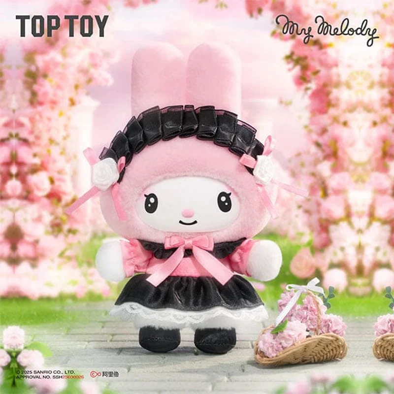 TOP TOY x Sanrio: Kuromi & My Melody "Angel Garden" Series Plush Keychain Blind Box (1pc)