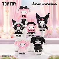 TOP TOY x Sanrio: Kuromi & My Melody "Angel Garden" Series Plush Keychain Blind Box (1pc)