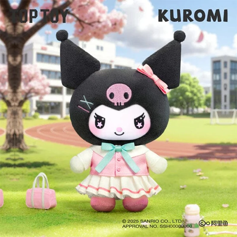 TOP TOY x Sanrio: Kuromi "School Life" Series Plush Keychain Blind Box (1pc)