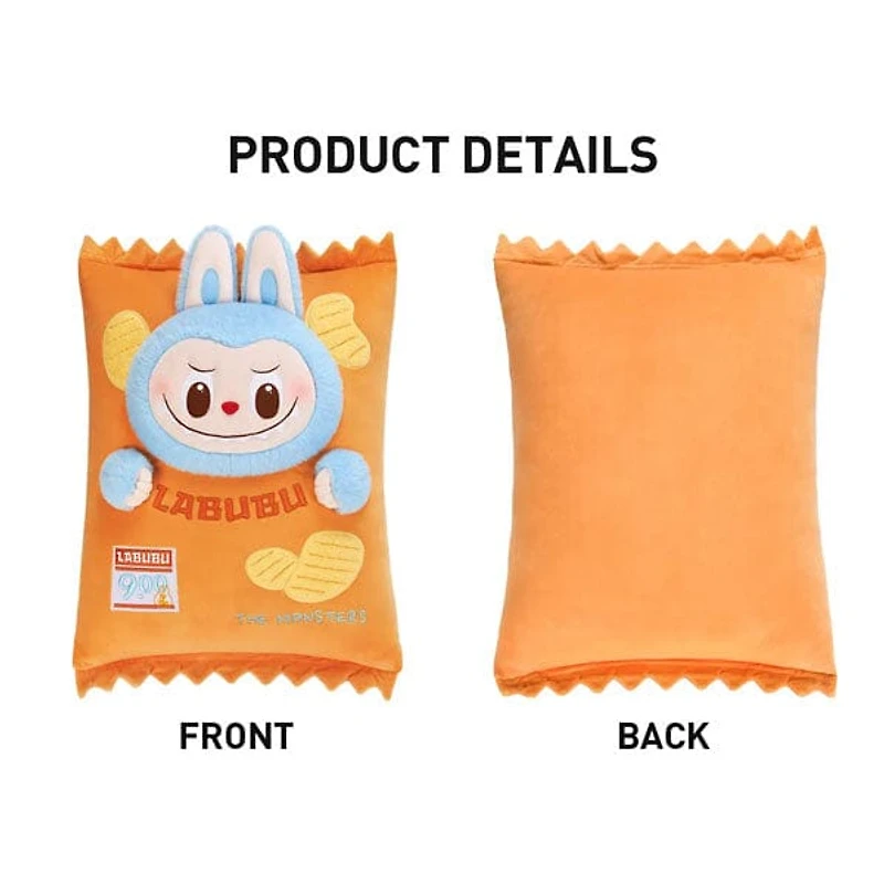 Pop Mart x THE MONSTERS: Wacky Mart Labubu Chips Giant 22" Plush Doll Pillow (1pc)