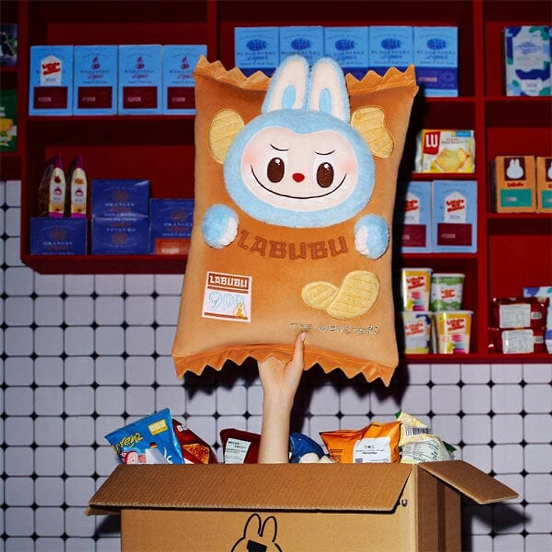 Pop Mart x THE MONSTERS: Wacky Mart Labubu Chips Giant 22" Plush Doll Pillow (1pc)