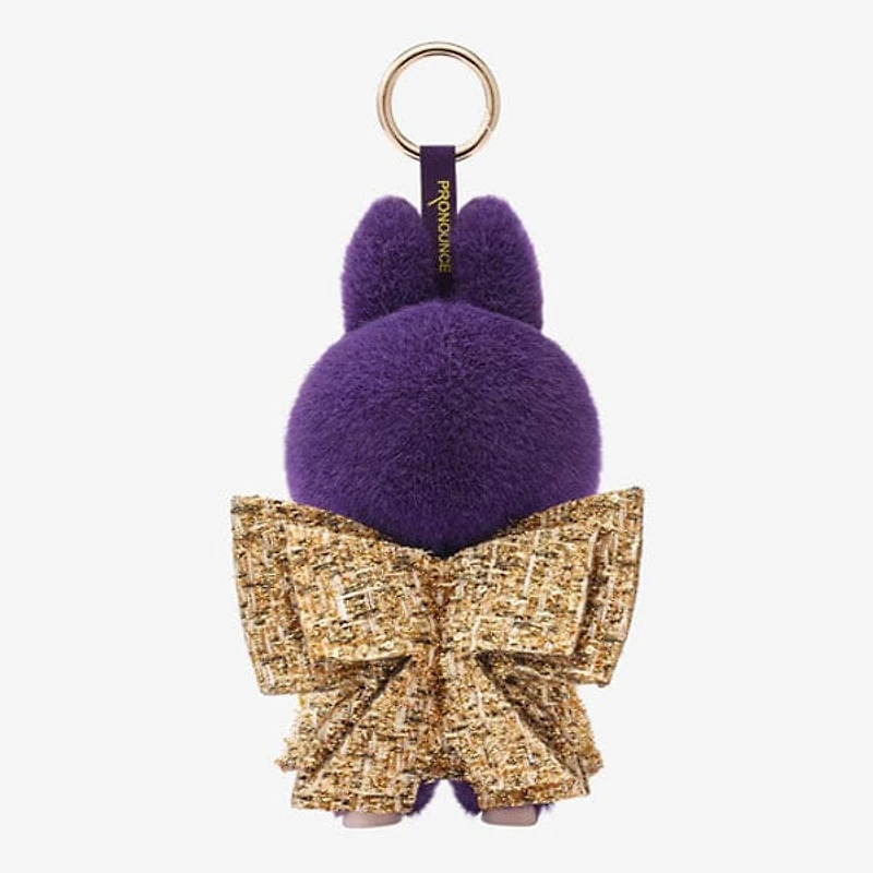 Pop Mart x THE MONSTERS: Labubu Wearing PRONOUNCE Fashion Label "Wings Of Fortune" Plush Doll Pendant (1pc)