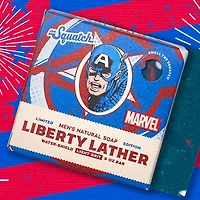 Dr. Squatch® x Marvel™ All-Natural Bar Soap For Men - Captain America Liberty Lather