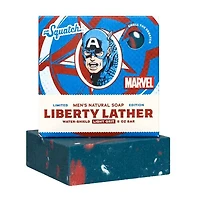 Dr. Squatch® x Marvel™ All-Natural Bar Soap For Men - Captain America Liberty Lather
