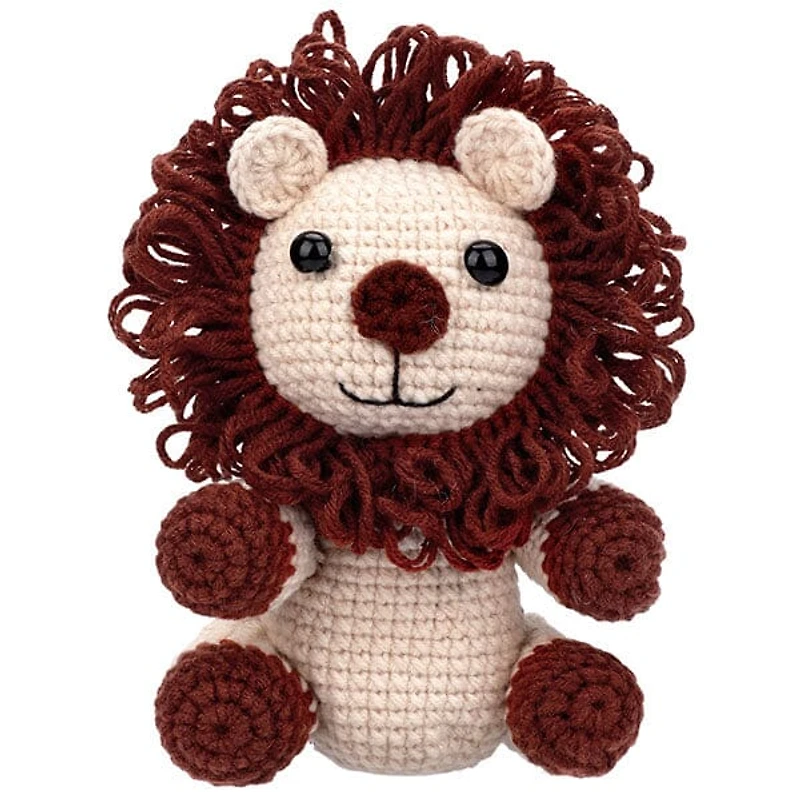 The LOOP Brigade: DIY Crochet Plush Toy Complete Kit For Beginners - Blaze the Lion