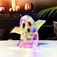 LitLuster LED Holographic Halloween Ghost Decor Lamp (1pc) Battery or USB