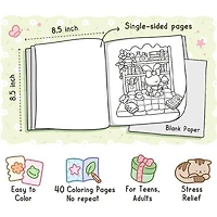 "Little Corner" Coloring Book: Cozy Space Coloring by Coco Wyo (40 Pages)