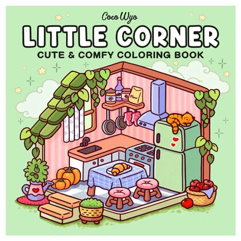 "Little Corner" Coloring Book: Cozy Space Coloring by Coco Wyo (40 Pages)