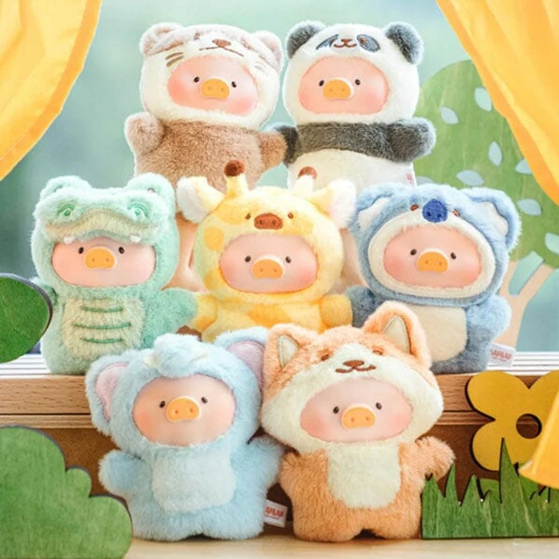 TOYZERO+ x Lulu The Piggy: Animal Party Puppet Show Series Plush Keychain Blind Box (1pc)