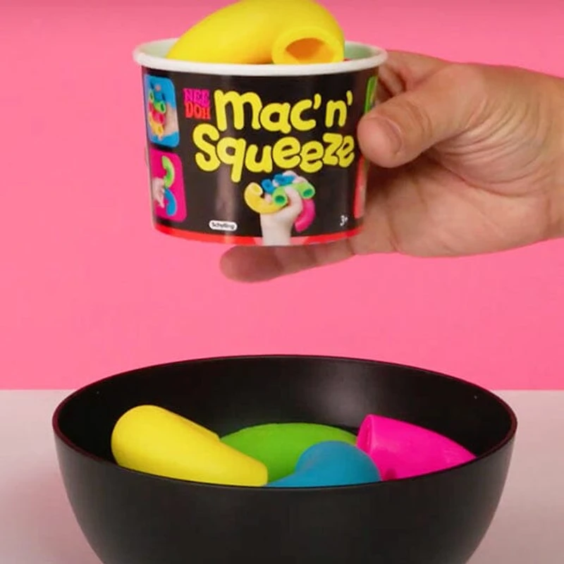Nee Doh Mac' N' Squeeze Squishy Fidget Noodles (4pc)