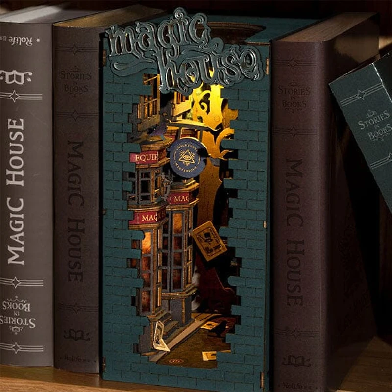 Rolife Book Nook LED Magic House DIY Kit (216pc)