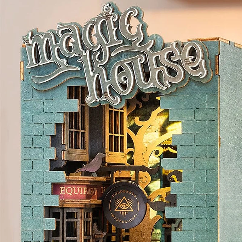 Rolife Book Nook LED Magic House DIY Kit (216pc)