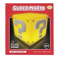 Paladone Super Mario Bros Question Mark Box Mini 3" Novelty Tabletop Touch Lamp