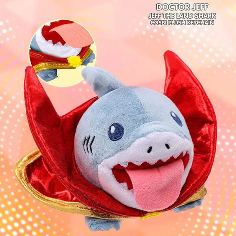 Marvel Jeff the Land Shark Cosbi Keychain Plush Toy Pendant Blind Box (1pc)