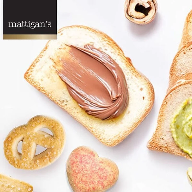 Mattigan's Dubai Style Chocolate Spread (200g) Pistachio Cream Swirled w/ Chocolate Hazelnut & Kataifi