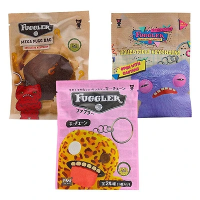 Fuggler Mega FUGG Bag Collectible Figurine Keychains 3-Pack Blind Bag (3pc)
