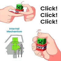 Minecraft Clickers Fidget Toy Blind Box (1pc)