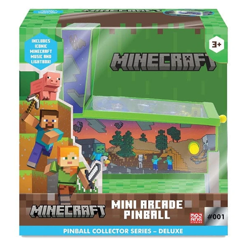 Minecraft Collector Series Mini Tabletop Arcade Pinball