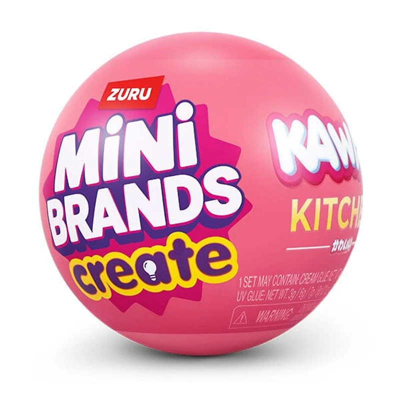 ZURU Mini Brands Create: Kawaii Kitchen Series 1 DIY Collectible Capsule