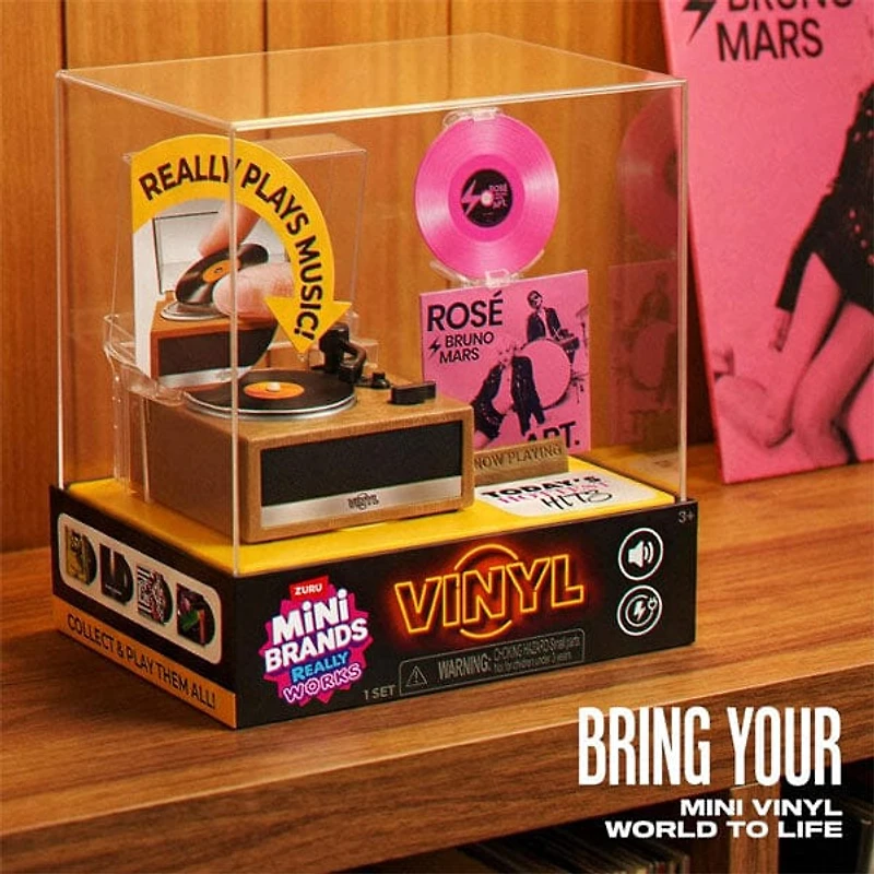 ZURU Really Works!: Vinyl Series 1 Playset Mini Record Player