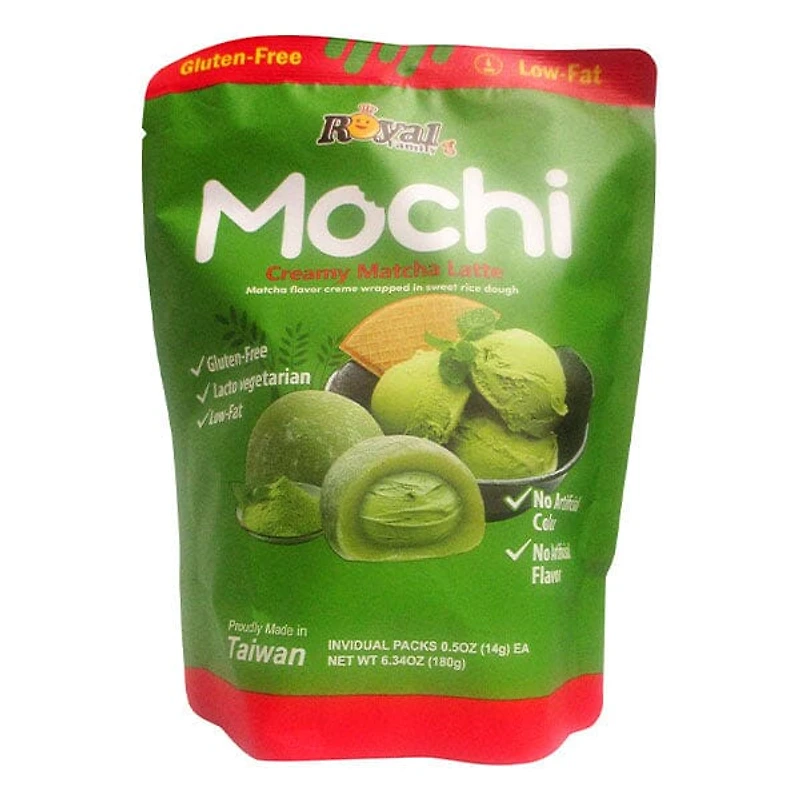 Royal Family Mochi Rice Treats (12pc) Creamy Matcha Latte