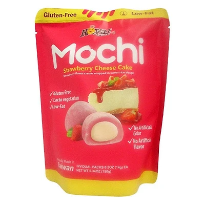 Royal Family Mochi Rice Treats (12pc) Strawberry Cheesecake