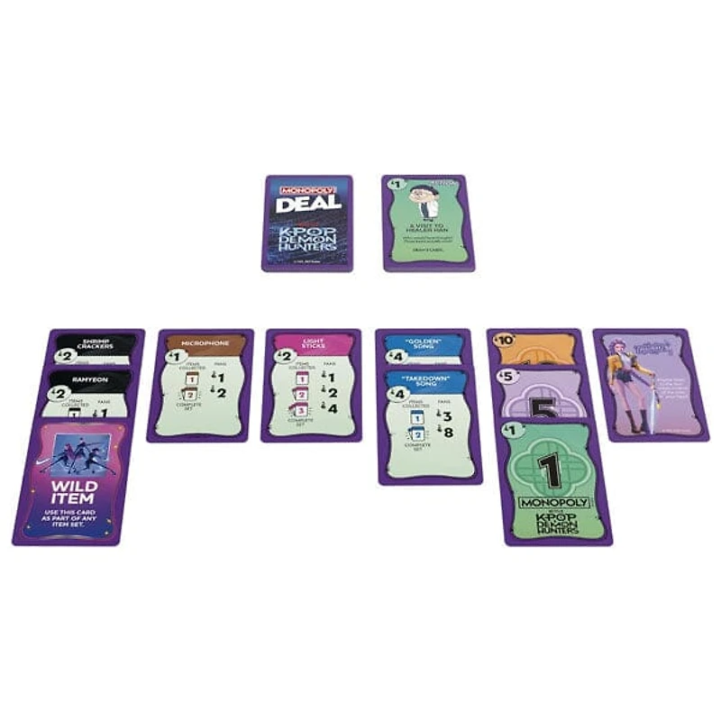 Hasbro Monopoly Deal KPop Demon Hunters Special Edition Card Game