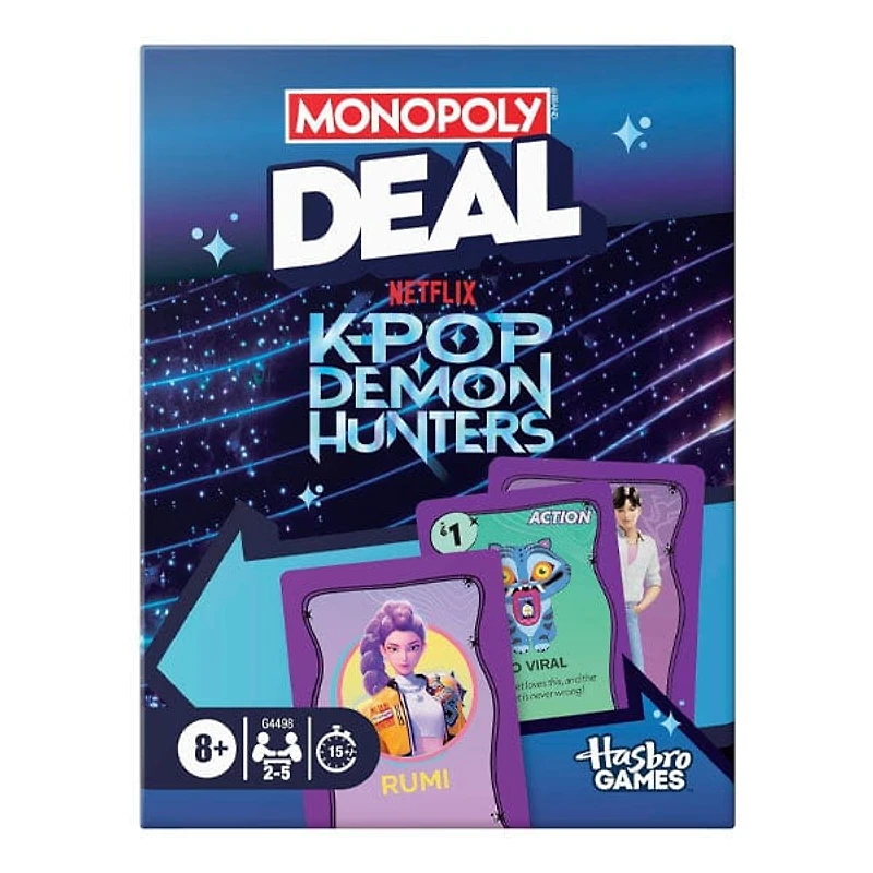 Hasbro Monopoly Deal KPop Demon Hunters Special Edition Card Game