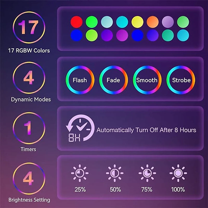 Mood Motions 16" LED Color-Changing Motion Luminous Lamp
